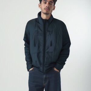 ❤️ TECH BY TUMI MEN'S GRAY QUILTED INSULATED JACKET SIZE XL *stains